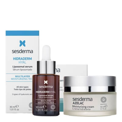 Sesderma Azelac + Hidraderm Hyal Liposomal Serum ZESTAW Krem nawilżający do twarzy 50 ml + Serum 30 ml