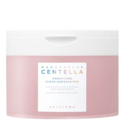Skin1004 Madagascar Centella Poremizing Clear Ampoule Pad Tonizujące płatki do pielęgnacji skóry z rozszerzonymi porami 60 szt