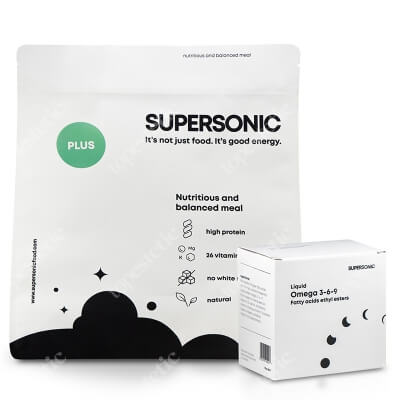 Supersonic Food Powder Plus Pełnowartościowy posiłek z dużą zawartością białka - Wanilia 1,44 kg