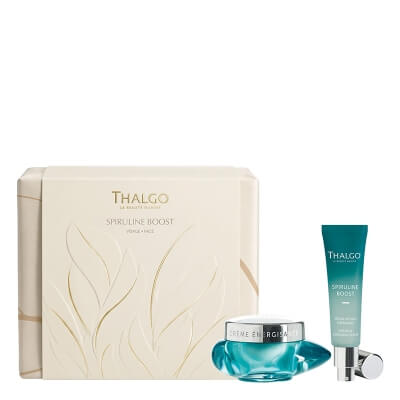 Thalgo Spiruline Boost Gift Set Visage ZESTAW Energetyzujący krem 50 ml + Intensywne energetyzujące serum 30 ml