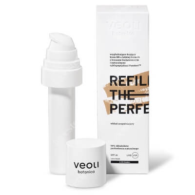 Veoli Botanica Drop of Perfection Amber - Refill Wygładzająco-kryjący krem BB o lekkiej formule z kwasem hialuronowym - uzupełnienie (kolor amber 4) 30 ml