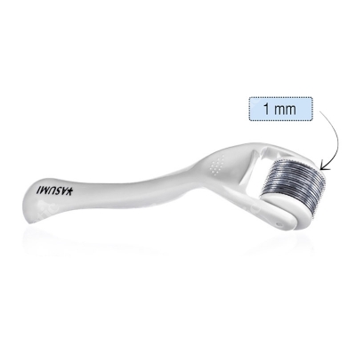 Yasumi Derma Roller Titanium 1 Roller do twarzy z tytanowymi igłami o dł. 1 mm