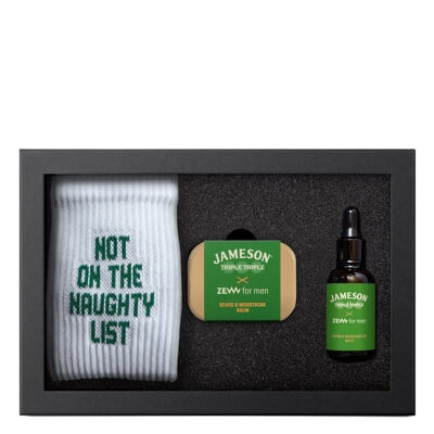 Zew For Men (Nie)Grzeczny Drwal Jameson Triple Triple z Olejkiem Matowym ZESTAW Olejek do brody matowy 30 ml + Balsam do brody i wąsów 80 ml + Skarpetki 1 para