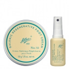 Alba1913 Refreshining Foot Protection Spray + Galenic Regenerative Foot Cream ZESTAW Odświeżający ochronny spray do stóp 30 ml + Regenerujący krem do stóp 50 g
