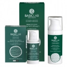 BasicLab Wyciszenie Redukcja + Wzmocnienie Balans ZESTAW Punktowe serum na zmiany mikrozapalne 15 ml + Prebiotyczny krem wyciszający 50 ml