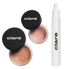 Clare Honey + Bronze Skin + Brightening and Anti Aging 20 % Vitamin C Serum ZESTAW Cień do powiek (kolor Honey 872) 1,1 g + Puder rozświetlający (kolor Bronze Skin 09) 4 g + Serum z wit. C 10 ml