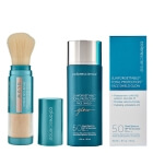 Colorescience GlowShield Duo ZESTAW Minerały w emulsji do twarzy (kolor Glow) 55 ml + Puder ochronny w pędzlu (kolor Glow) 4,3 g