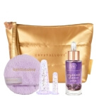 Crystallove Miss Set Lilac ZESTAW Serum z ametystem 30 ml + Bańka do twarzy 1 szt + Bańka pod oczy 1 szt + Wacik kosmetyczny 1 szt + Kosmetyczka 1 szt