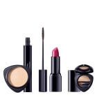 Dr Hauschka Make Up Set ZESTAW Puder sypki 12 g + Pogrubiający tusz do rzęs 6 ml + Cienie pojedyncze 1,4 g + pomadka 4,1 g