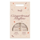 Hagi Gingerbread Muffins ZESTAW Energetyzujący żel do mycia ciała 300 ml + Nawilżający balsam do ciała 300 ml