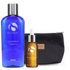 iS Clinical Pielęgnacja Skóry Trądzikowej ZESTAW Serum 30 ml + Żel oczyszczający 180 ml + Kosmetyczka 1 szt