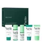 Purito Seoul Seoul Best Kit ZESTAW Żel do mycia twarzy 30 ml + Toner 30 ml + Serum 15 ml + Regenerujący krem 15 ml + Krem przeciwsłoneczny 15 ml