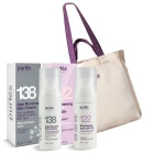 Purles Age Reverse Eye Cream + Brightening Base SPF 50+ + Torba ZESTAW Krem na okolice oczu 30 ml + Rozświetlająca baza 30 ml + Bawełniana torba plażowa 1 szt