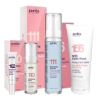 Purles Skin Rescue Kit + Microbiome Protection Cream Travel GRATIS ZESTAW Kojąca maska 50 ml + Łagodzący eliksir 30 ml + Krem łagodząco-nawilżający 50 ml + Krem nawilżająco-łagodzący 15 ml