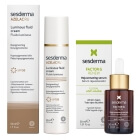 Sesderma Azelac RU Luminous Fluid Cream + Factor G Rejuvenating Serum ZESTAW Emulsja rozświetlająca SPF 50 50 ml + Serum z pęcherzykami lipidowymi 30 ml