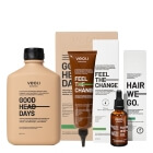 Veoli Botanica Feel Your Hair ZESTAW Oczyszczająco-złuszczający peeling 150 ml + Stymulująco - wzmacniająca wcierka wodna 50 ml + Oczyszczająco-normalizujący szampon 300 ml